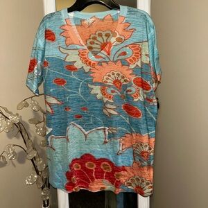 Atelier5 Gozde Yilmaz Floral Print V-Neck Women Top size M
